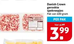 Hoogvliet Danish Crown gerookte spekreepjes aanbieding