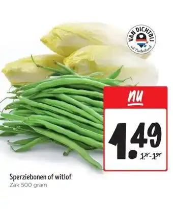 Jumbo Sperziebonen of witlof aanbieding