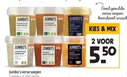 Jumbo Jumbo's verse soepen aanbieding