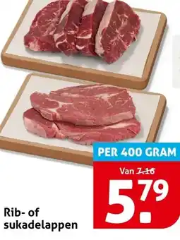 Hoogvliet Rib of sukadelappen aanbieding