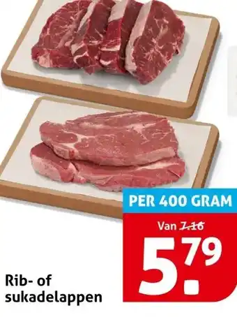 Hoogvliet Rib of sukadelappen aanbieding