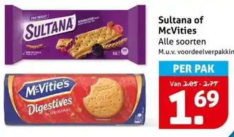 Hoogvliet Sultana of McVities aanbieding