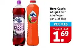 Hoogvliet Hero Cassis of Spa Fruit aanbieding