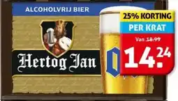 Hoogvliet Alcoholvrij bier hertog jan aanbieding