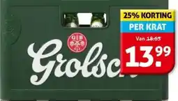 Hoogvliet Grolsch aanbieding