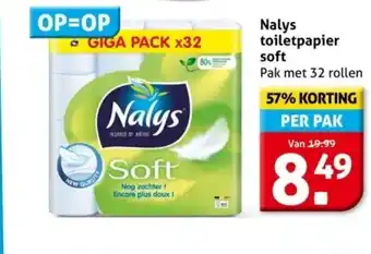 Hoogvliet Nalys toiletpapier soft aanbieding