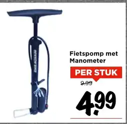Vomar Voordeelmarkt Fietspomp met Manometer aanbieding
