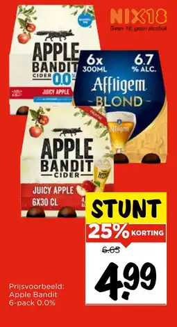 Vomar Voordeelmarkt Apple Bandit 6-pack 0.0% aanbieding