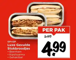 Vomar Voordeelmarkt Luxe Gevulde Stokbroodjes aanbieding