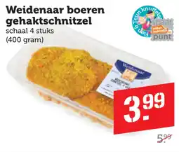 Coop Weidenaar boeren gehaktschnitzel aanbieding