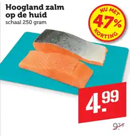 Coop Hoogland zalm op de huid aanbieding