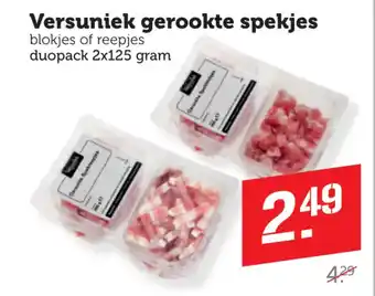 Coop Versuniek gerookte spekjes aanbieding