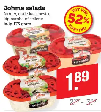 Coop Johma salade aanbieding