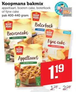 Coop Koopmans bakmix aanbieding