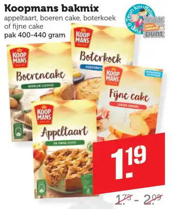 Coop Koopmans bakmix aanbieding
