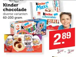 Coop Kinder chocolade aanbieding