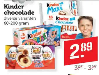 Coop Kinder chocolade aanbieding