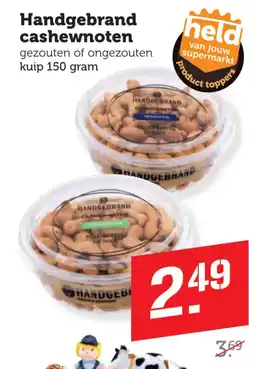 Coop Handgebrand cashewnoten aanbieding