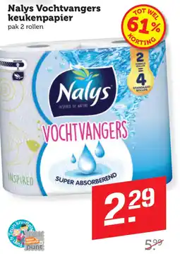 Coop Nalys Vochtvangers keukenpapier aanbieding