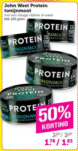 Coop John West Protein tonijnmoot aanbieding