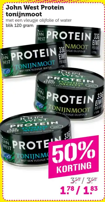 Coop John West Protein tonijnmoot aanbieding