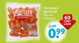 Hoogvliet Worteltjes geschrapt aanbieding