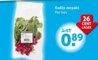 Hoogvliet Radijs verpakt Per bos aanbieding