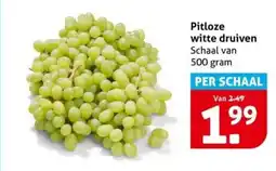 Hoogvliet Pitloze witte druiven aanbieding