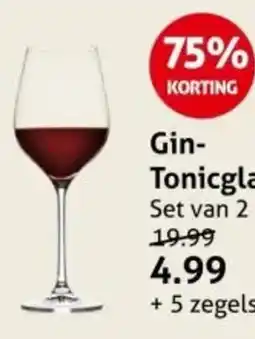 Hoogvliet Gin Tonicglas aanbieding