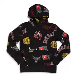 Foot Locker Jordan Essentials Aop Hoodies Kinder - Zwart - Maat 128 - 137 CM aanbieding