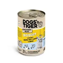 Zooplus Voordeelpakket: 12x400g Dogs'n Tiger Snackmenu Kip met Zalm kattenvoer nat aanbieding