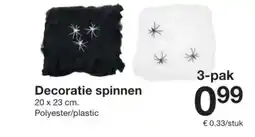 Zeeman Decoratie spinnen aanbieding