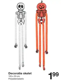 Zeeman Decoratie skelet aanbieding