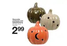 Zeeman Decoratie pompoen met ledverlichting aanbieding