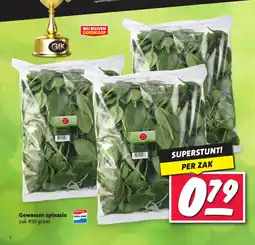 Nettorama Gewassen spinazie aanbieding