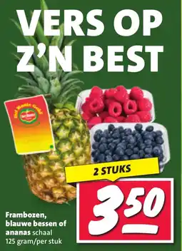 Nettorama Frambozen blauwe bessen of ananas aanbieding