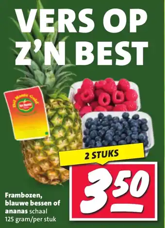 Nettorama Frambozen blauwe bessen of ananas aanbieding