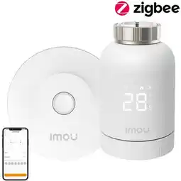 MediaMarkt Imou Tvr1 Smart Radiator Starterkit Slimme Thermostaat Wit aanbieding