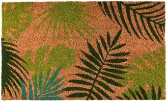 Intratuin Esschert Design kokosmat tropische bladeren naturel 75 x 45 x 1,7 cm aanbieding
