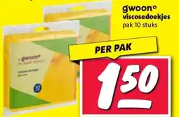 Nettorama gwoon viscosedoekjes aanbieding