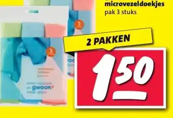 Nettorama gwoon microvezeldoekjes aanbieding