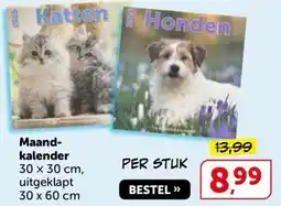 Boekenvoordeel Maand- kalender aanbieding