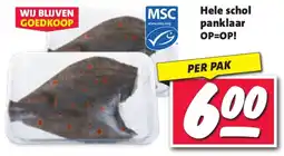 Nettorama Hele schol panklaar aanbieding