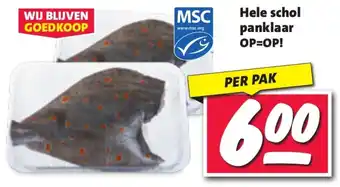 Nettorama Hele schol panklaar aanbieding
