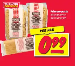 Nettorama Primoro pasta aanbieding