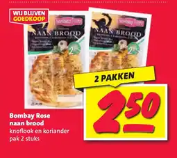 Nettorama Bombay Rose naan brood aanbieding