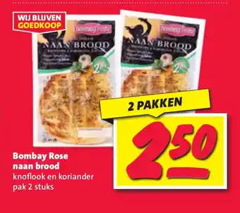 Nettorama Bombay Rose naan brood aanbieding