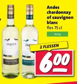 Nettorama Andes chardonnay of sauvignon blanc aanbieding