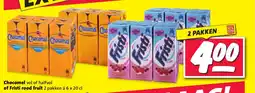 Nettorama Chocomel vol of halfvol of Fristi rood fruit aanbieding