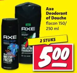 Nettorama Axe Deodorant of Douche aanbieding